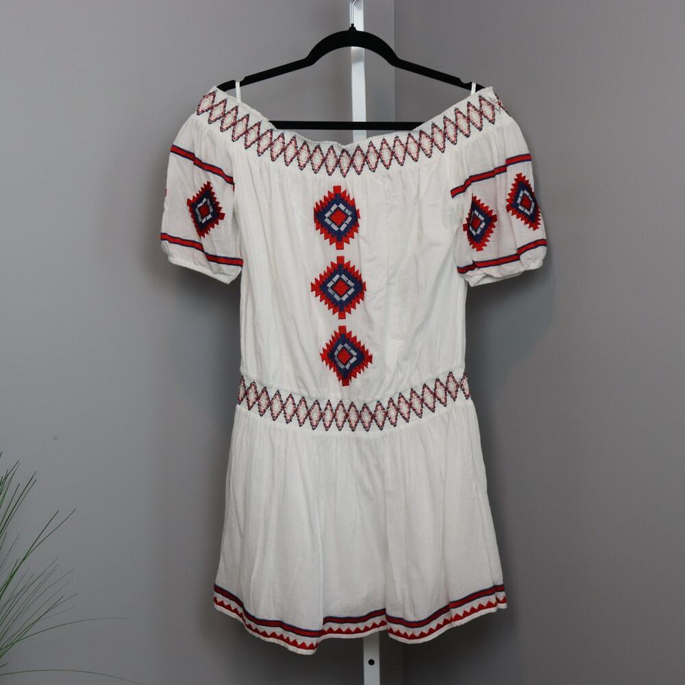Tularosa Embroidered Off‎ Shoulder Dress White M
